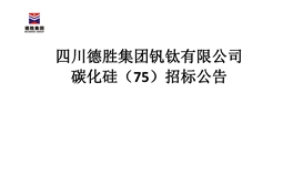 2020年度4月份碳化硅（75）招標(biāo)公告