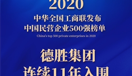連續(xù)11年，樂山唯一！集團(tuán)上榜2020中國(guó)民營(yíng)企業(yè)500強(qiáng)